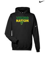 Vanden Jr Vikings Football Nation - Nike Club Fleece Hoodie