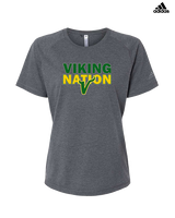 Vanden Jr Vikings Football Nation - Womens Adidas Performance Shirt