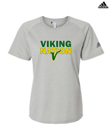 Vanden Jr Vikings Football Nation - Womens Adidas Performance Shirt