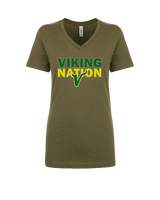 Vanden Jr Vikings Football Nation - Womens Vneck