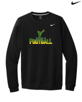 Vanden Jr Vikings Football Splatter - Mens Nike Crewneck
