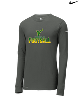 Vanden Jr Vikings Football Splatter - Mens Nike Longsleeve