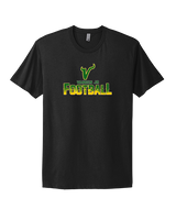 Vanden Jr Vikings Football Splatter - Mens Select Cotton T-Shirt