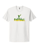 Vanden Jr Vikings Football Splatter - Mens Select Cotton T-Shirt