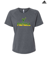 Vanden Jr Vikings Football Splatter - Womens Adidas Performance Shirt