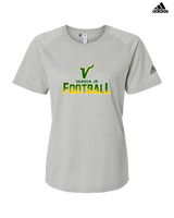 Vanden Jr Vikings Football Splatter - Womens Adidas Performance Shirt