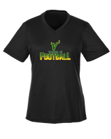 Vanden Jr Vikings Football Splatter - Womens Performance Shirt