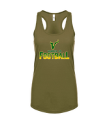 Vanden Jr Vikings Football Splatter - Womens Tank Top