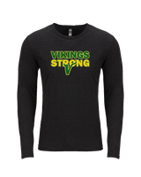 Vanden Jr Vikings Football Strong - Tri-Blend Long Sleeve