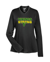 Vanden Jr Vikings Football Strong - Womens Performance Longsleeve