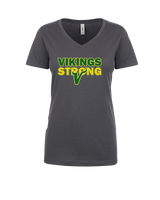 Vanden Jr Vikings Football Strong - Womens Vneck
