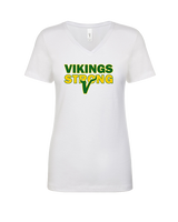 Vanden Jr Vikings Football Strong - Womens Vneck