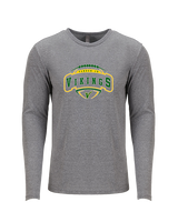 Vanden Jr Vikings Football Toss - Tri-Blend Long Sleeve