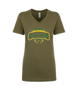 Vanden Jr Vikings Football Toss - Womens Vneck