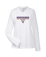 Vasquez HS Basketball Border - Womens Performance Longsleeve