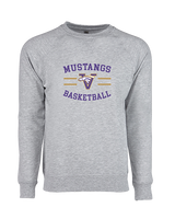Vasquez HS Basketball Curve - Crewneck Sweatshirt