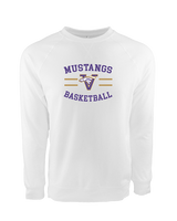 Vasquez HS Basketball Curve - Crewneck Sweatshirt