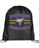 Vasquez HS Basketball Curve - Drawstring Bag