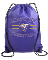 Vasquez HS Basketball Curve - Drawstring Bag