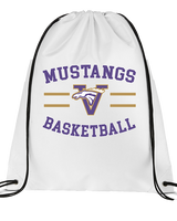 Vasquez HS Basketball Curve - Drawstring Bag