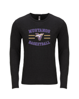 Vasquez HS Basketball Curve - Tri-Blend Long Sleeve