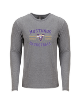 Vasquez HS Basketball Curve - Tri-Blend Long Sleeve