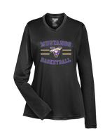 Vasquez HS Basketball Curve - Womens Performance Longsleeve