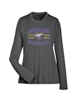 Vasquez HS Basketball Curve - Womens Performance Longsleeve