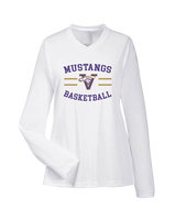 Vasquez HS Basketball Curve - Womens Performance Longsleeve