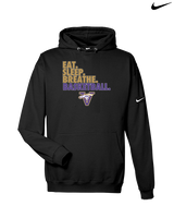 Vasquez HS Basketball Eat Sleep - Nike Club Fleece Hoodie
