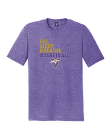 Vasquez HS Basketball Eat Sleep - Tri-Blend Shirt