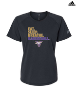 Vasquez HS Basketball Eat Sleep - Womens Adidas Performance Shirt