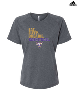 Vasquez HS Basketball Eat Sleep - Womens Adidas Performance Shirt