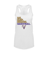 Vasquez HS Basketball Eat Sleep - Womens Tank Top