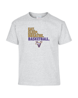 Vasquez HS Basketball Eat Sleep - Youth Shirt