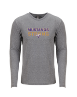 Vasquez HS Basketball Strong - Tri-Blend Long Sleeve