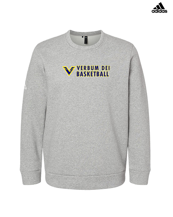 Verbum Dei HS Boys Basketball Basic - Mens Adidas Crewneck