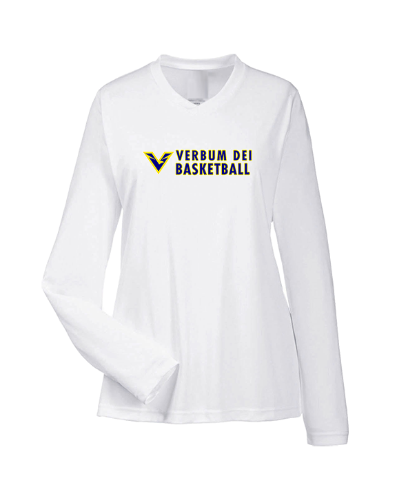 Verbum Dei HS Boys Basketball Basic - Womens Performance Longsleeve