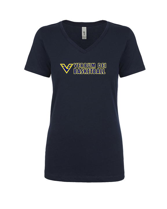 Verbum Dei HS Boys Basketball Basic - Womens Vneck