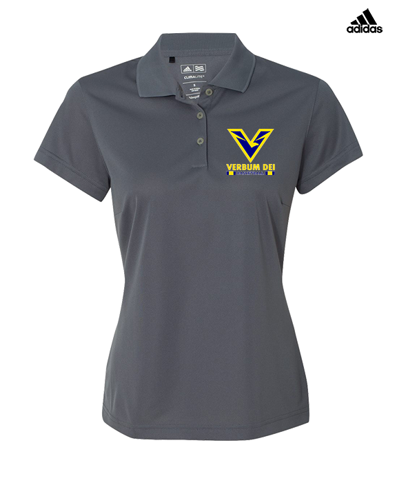 Verbum Dei HS Boys Basketball Stacked - Adidas Womens Polo