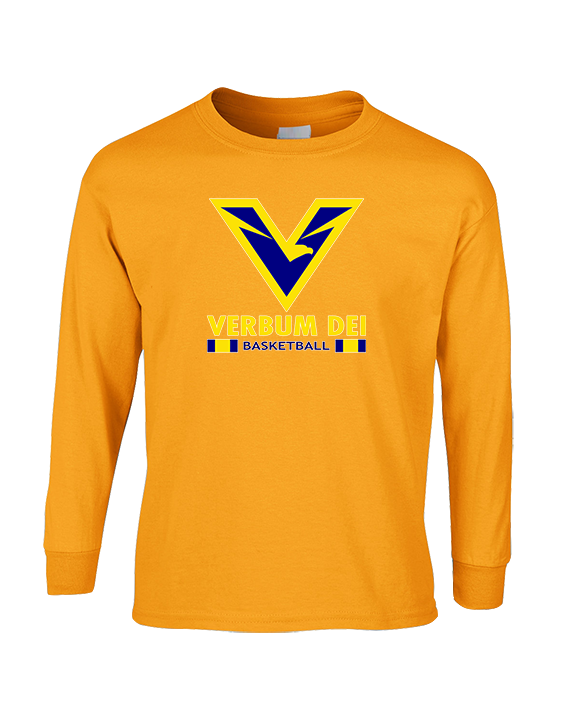 Verbum Dei HS Boys Basketball Stacked - Cotton Longsleeve