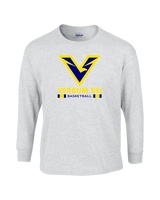 Verbum Dei HS Boys Basketball Stacked - Cotton Longsleeve