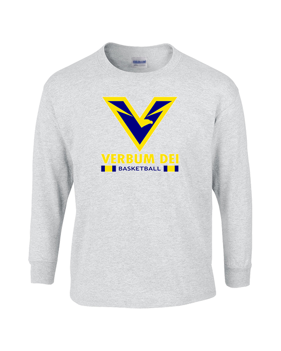 Verbum Dei HS Boys Basketball Stacked - Cotton Longsleeve