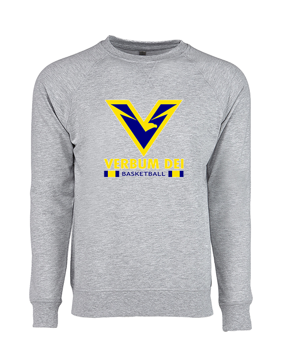 Verbum Dei HS Boys Basketball Stacked - Crewneck Sweatshirt