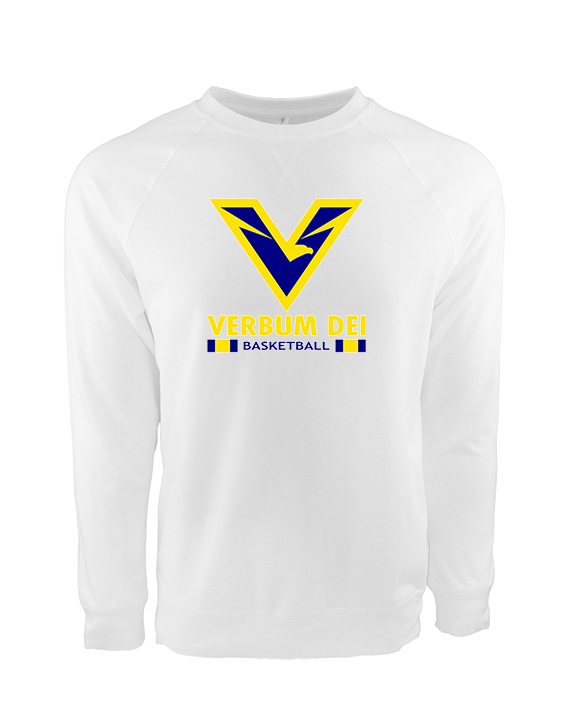 Verbum Dei HS Boys Basketball Stacked - Crewneck Sweatshirt