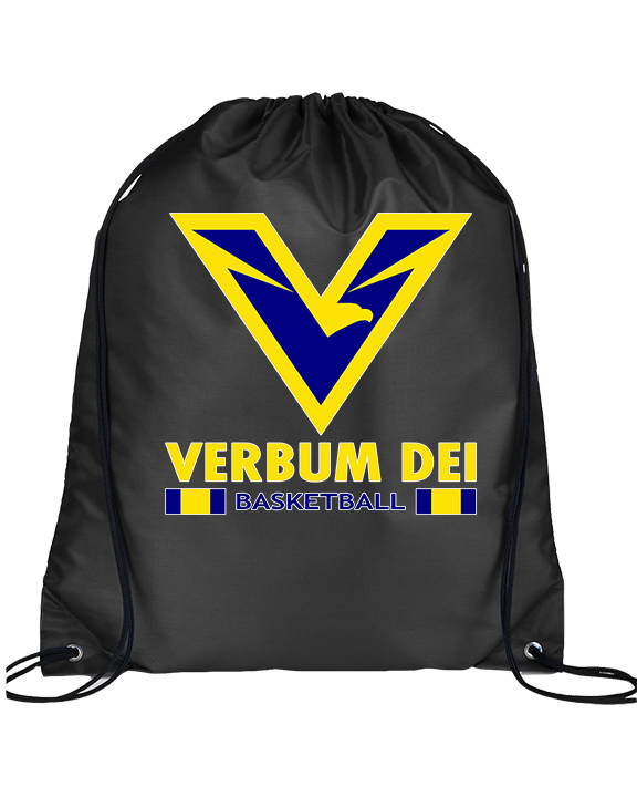 Verbum Dei HS Boys Basketball Stacked - Drawstring Bag