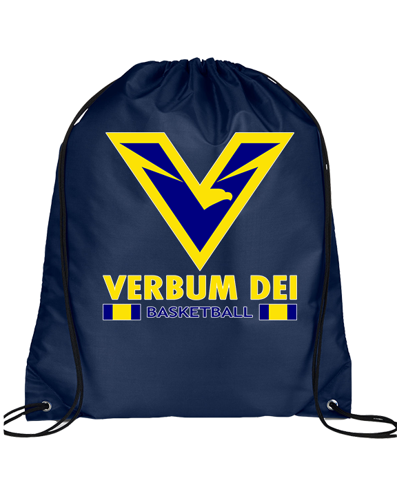 Verbum Dei HS Boys Basketball Stacked - Drawstring Bag