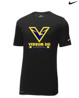Verbum Dei HS Boys Basketball Stacked - Mens Nike Cotton Poly Tee