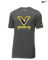 Verbum Dei HS Boys Basketball Stacked - Mens Nike Cotton Poly Tee