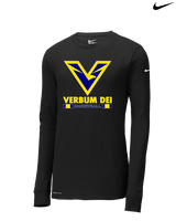 Verbum Dei HS Boys Basketball Stacked - Mens Nike Longsleeve